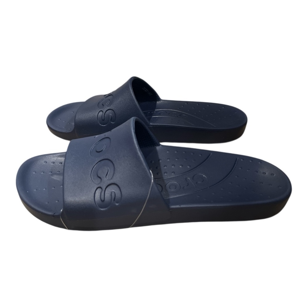 Crocs Women’s Slide Dark Navy Slipper Slip-On, Size 9 - Picture 5 of 7